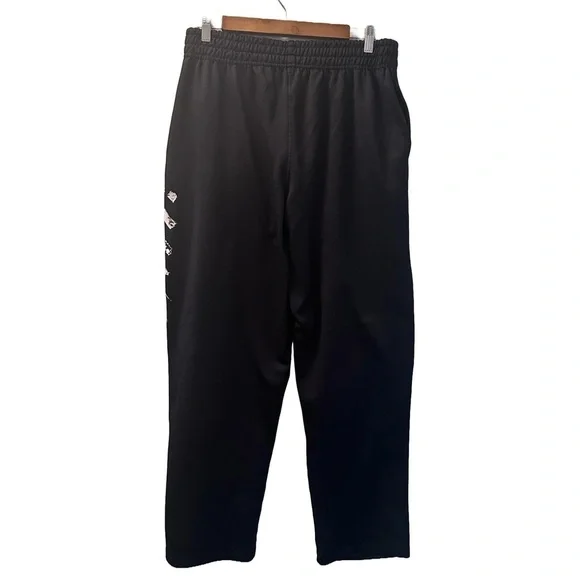 Gildan performance sweat pants black with American flag graphic mens size large - Picture 4 of 5